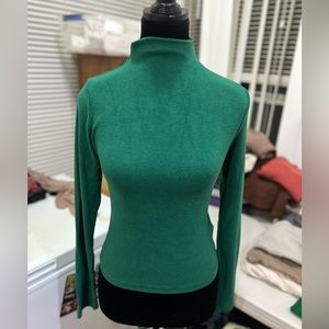 OGL Thermal Brushed Mock Neck Crop Top